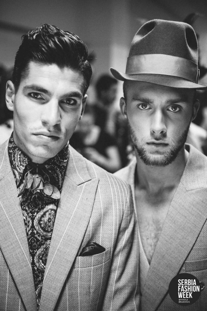 Backstage at Florin Dobre Spring/Summer 2015