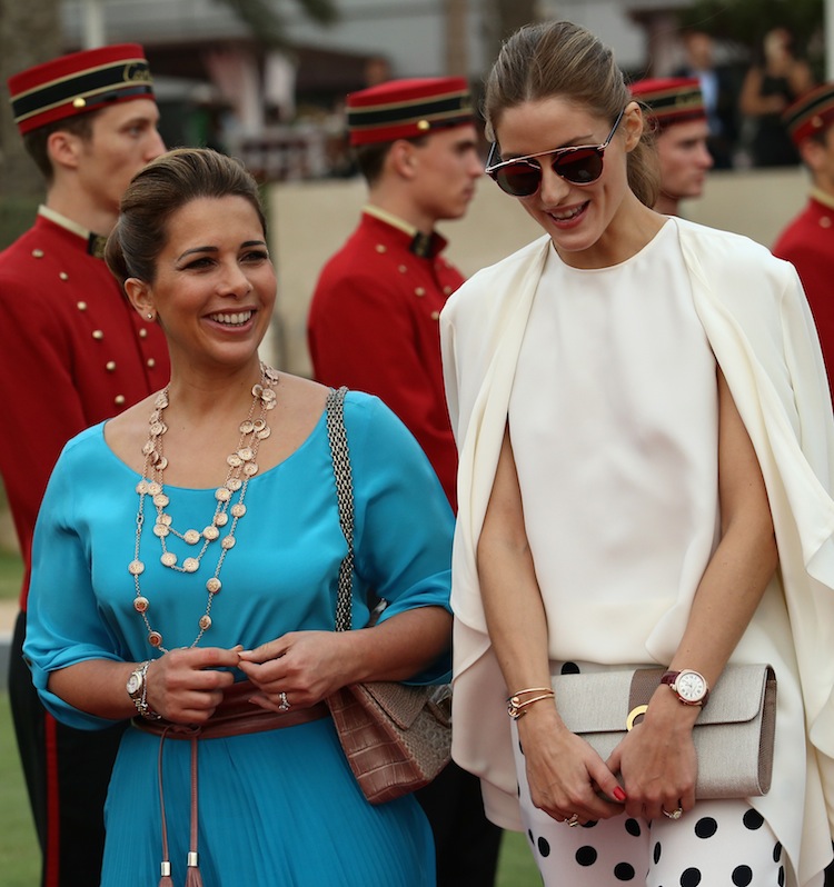 HRH Princess Haya Bint Al Hussein with actress Olivia Palermo 