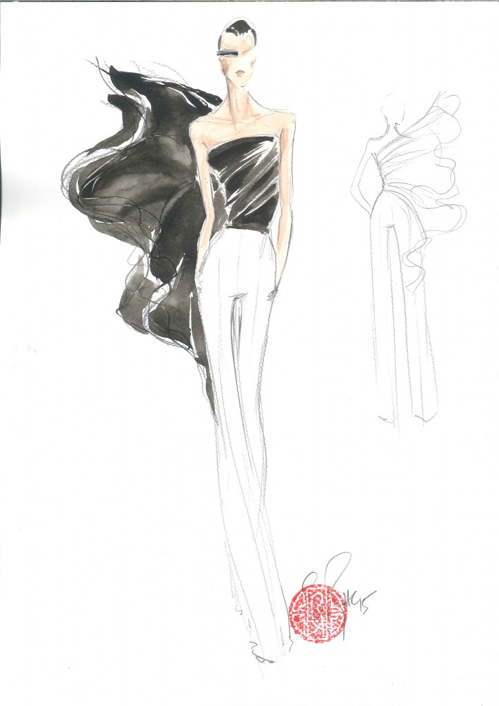 STEPHANE ROLLAND HAUTE COUTURE SKETCH - Spring/Summer 2015