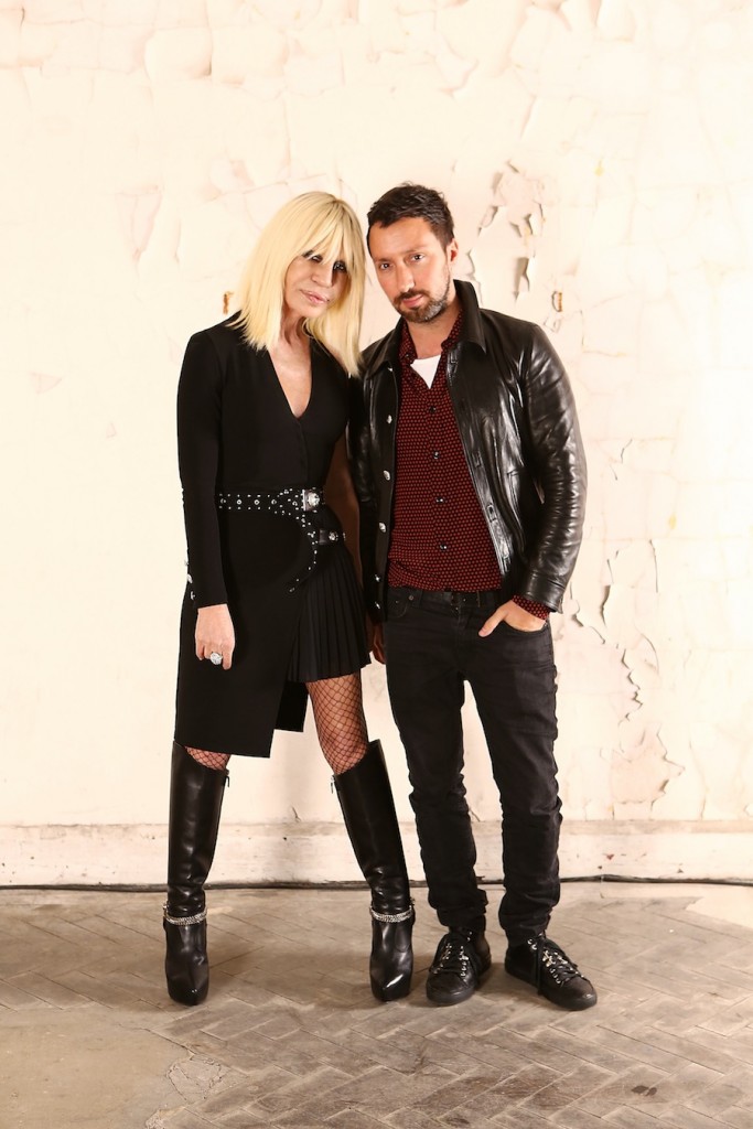 Anthony Vacarello and Donatella Versace