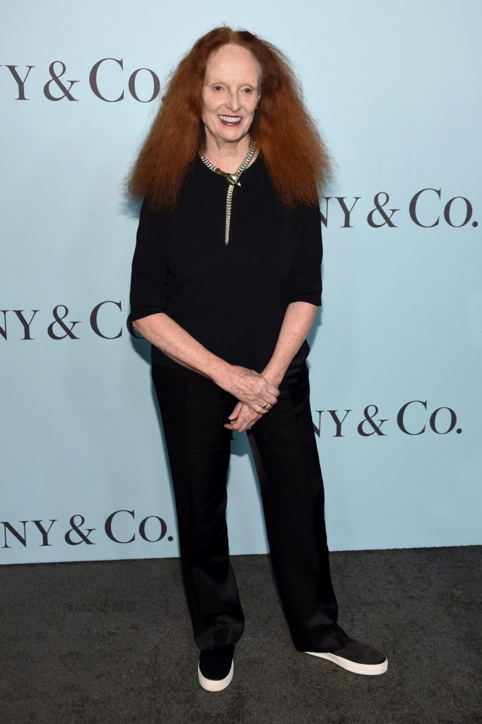 "NEW YORK, NY - APRIL 15: Grace Coddington attends the Tiffany & Co. Blue Book Gala at The Cunard Building on April 15, 2016 in New York City. (Photo by Dimitrios Kambouris/Getty Images)"