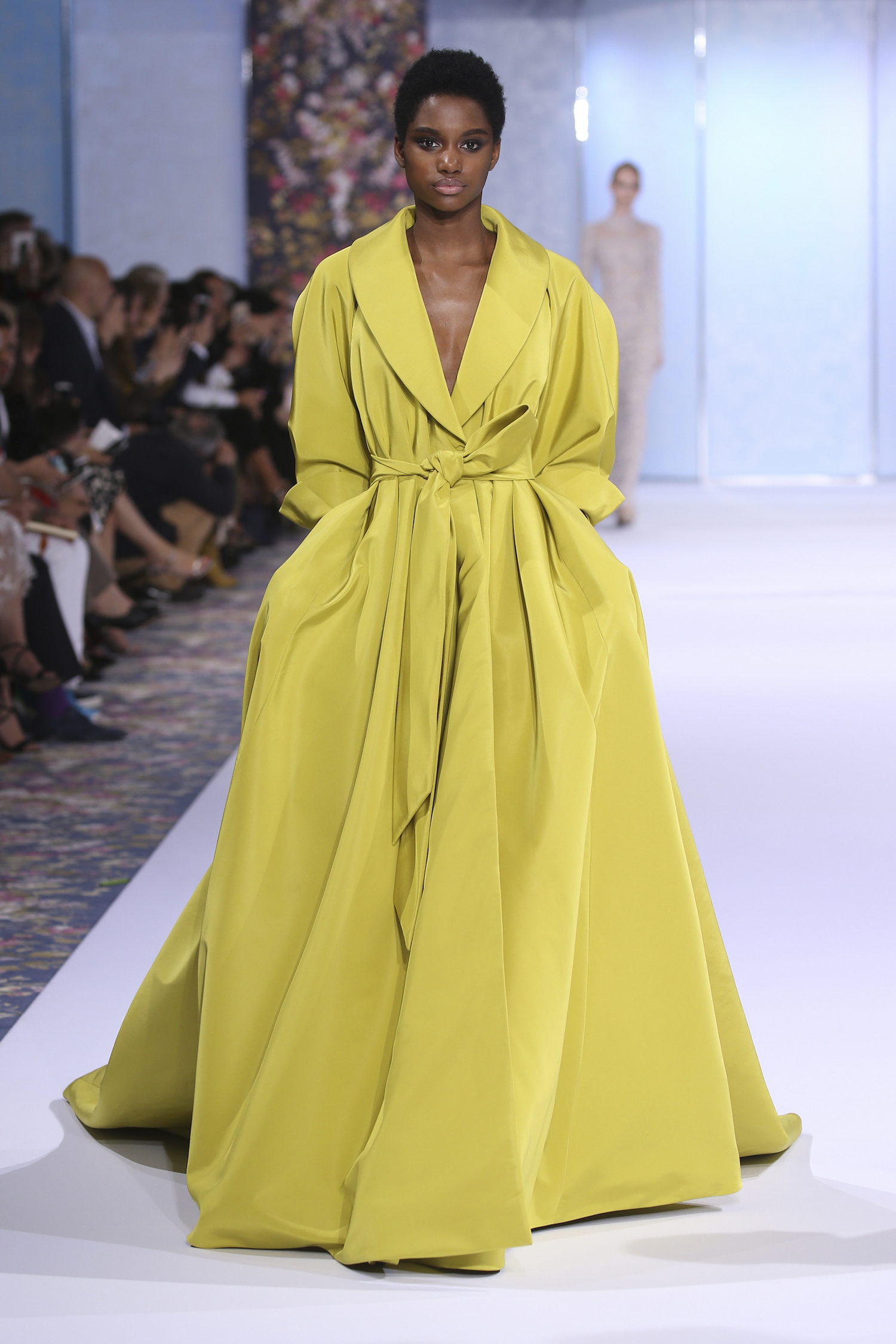 A model walks the runway during the Ralph & Russo Haute Couture Fall/Winter 2016-2017 show as part of Paris Fashion Week on July 4, 2016 in Paris, France.