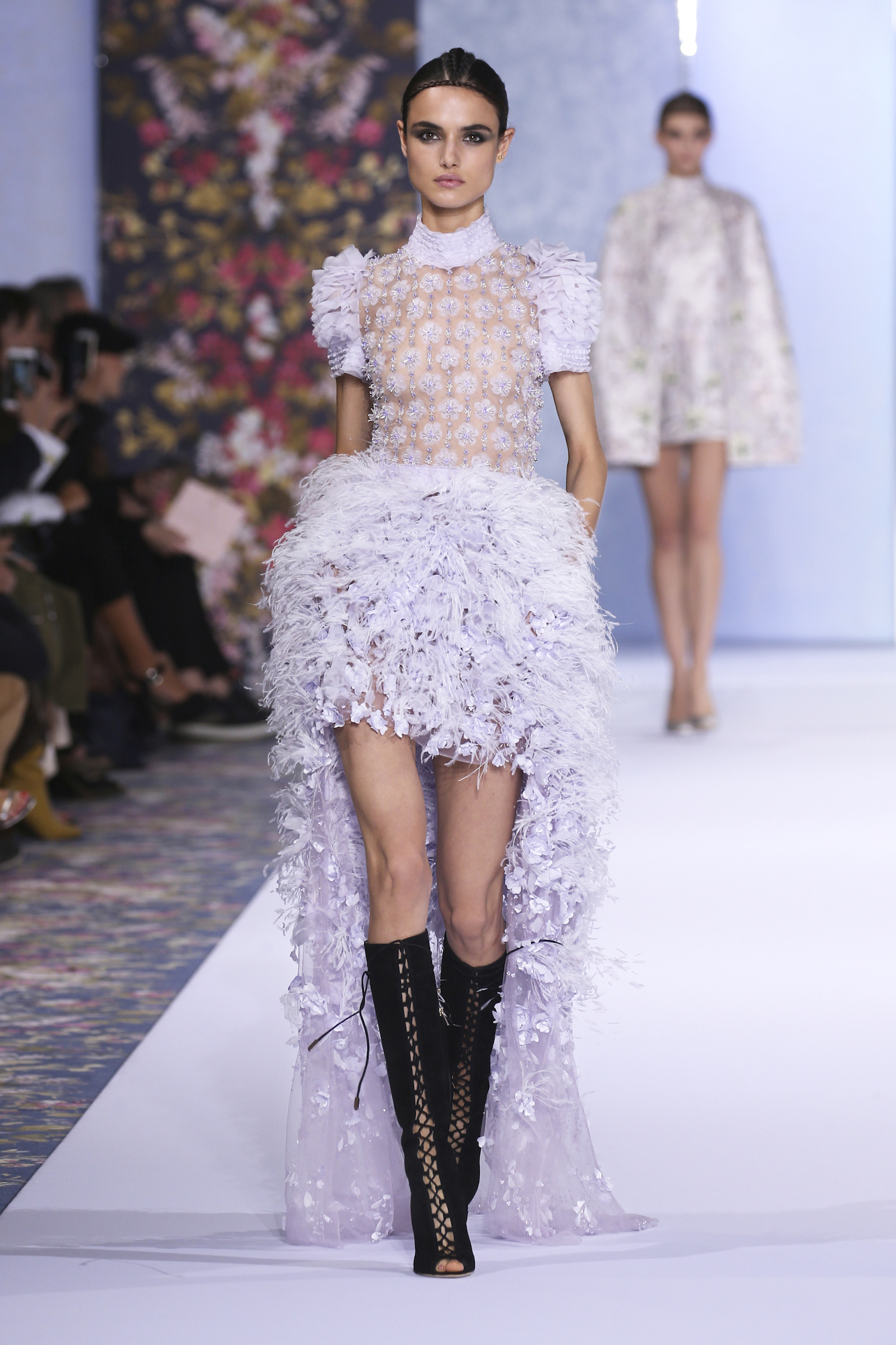 A model walks the runway during the Ralph & Russo Haute Couture Fall/Winter 2016-2017 show as part of Paris Fashion Week on July 4, 2016 in Paris, France.