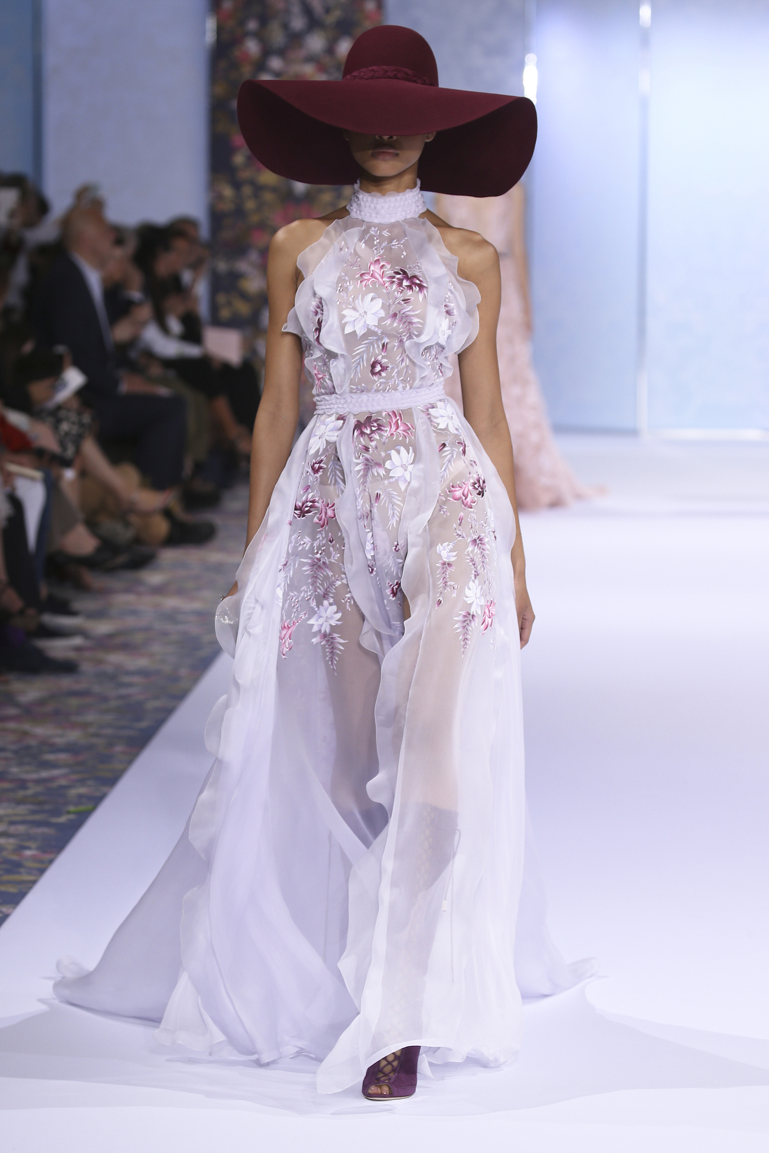 A model walks the runway during the Ralph & Russo Haute Couture Fall/Winter 2016-2017 show as part of Paris Fashion Week on July 4, 2016 in Paris, France.