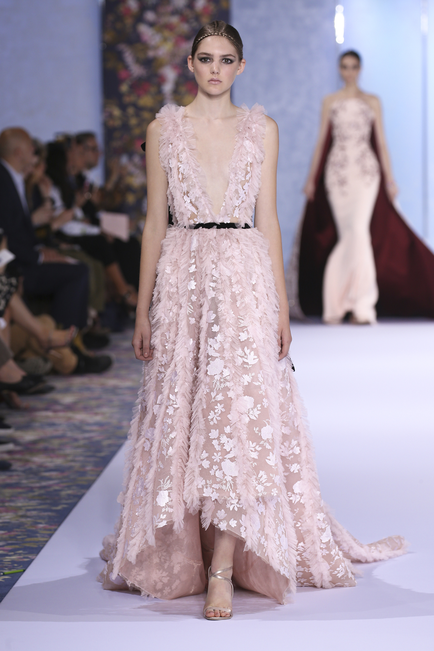 A model walks the runway during the Ralph & Russo Haute Couture Fall/Winter 2016-2017 show as part of Paris Fashion Week on July 4, 2016 in Paris, France.