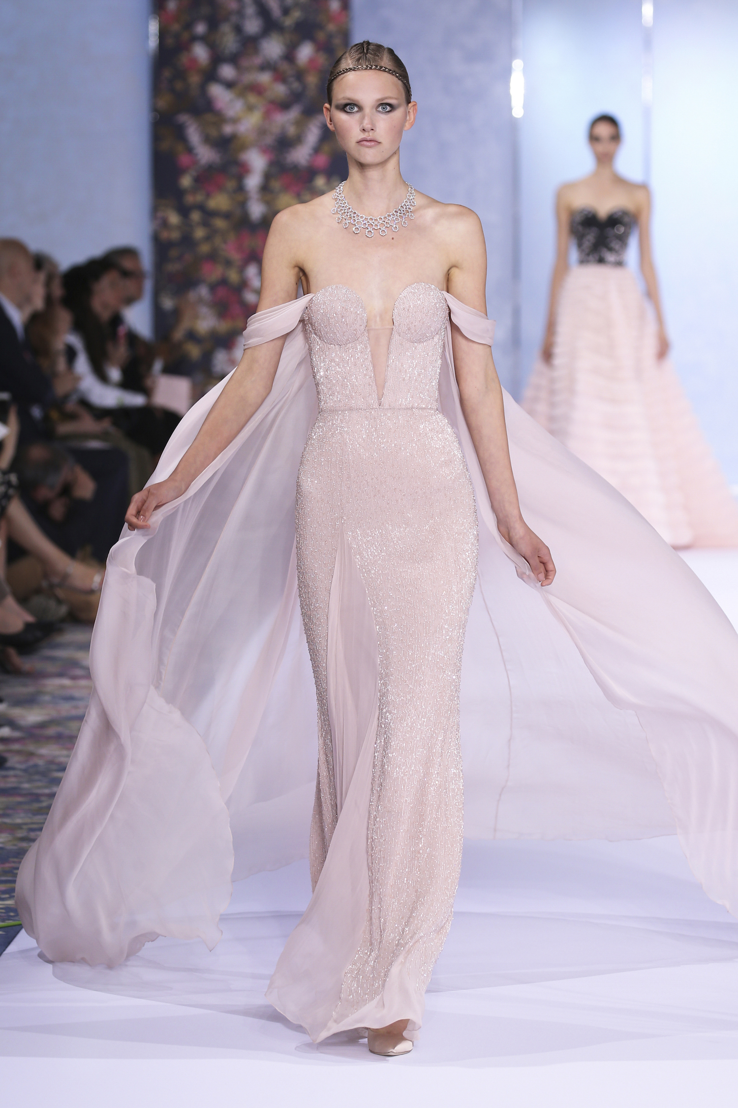 A model walks the runway during the Ralph & Russo Haute Couture Fall/Winter 2016-2017 show as part of Paris Fashion Week on July 4, 2016 in Paris, France.