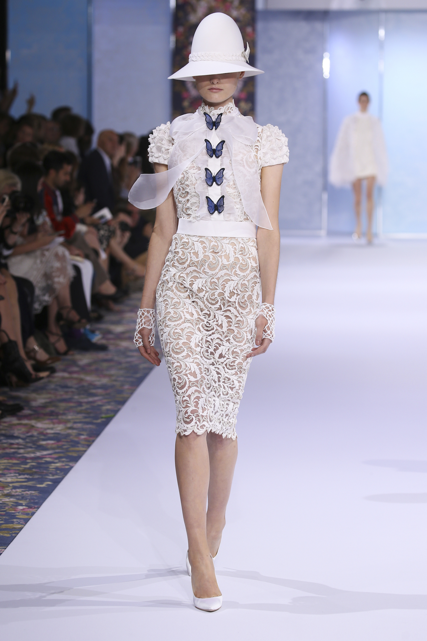 A model walks the runway during the Ralph & Russo Haute Couture Fall/Winter 2016-2017 show as part of Paris Fashion Week on July 4, 2016 in Paris, France.