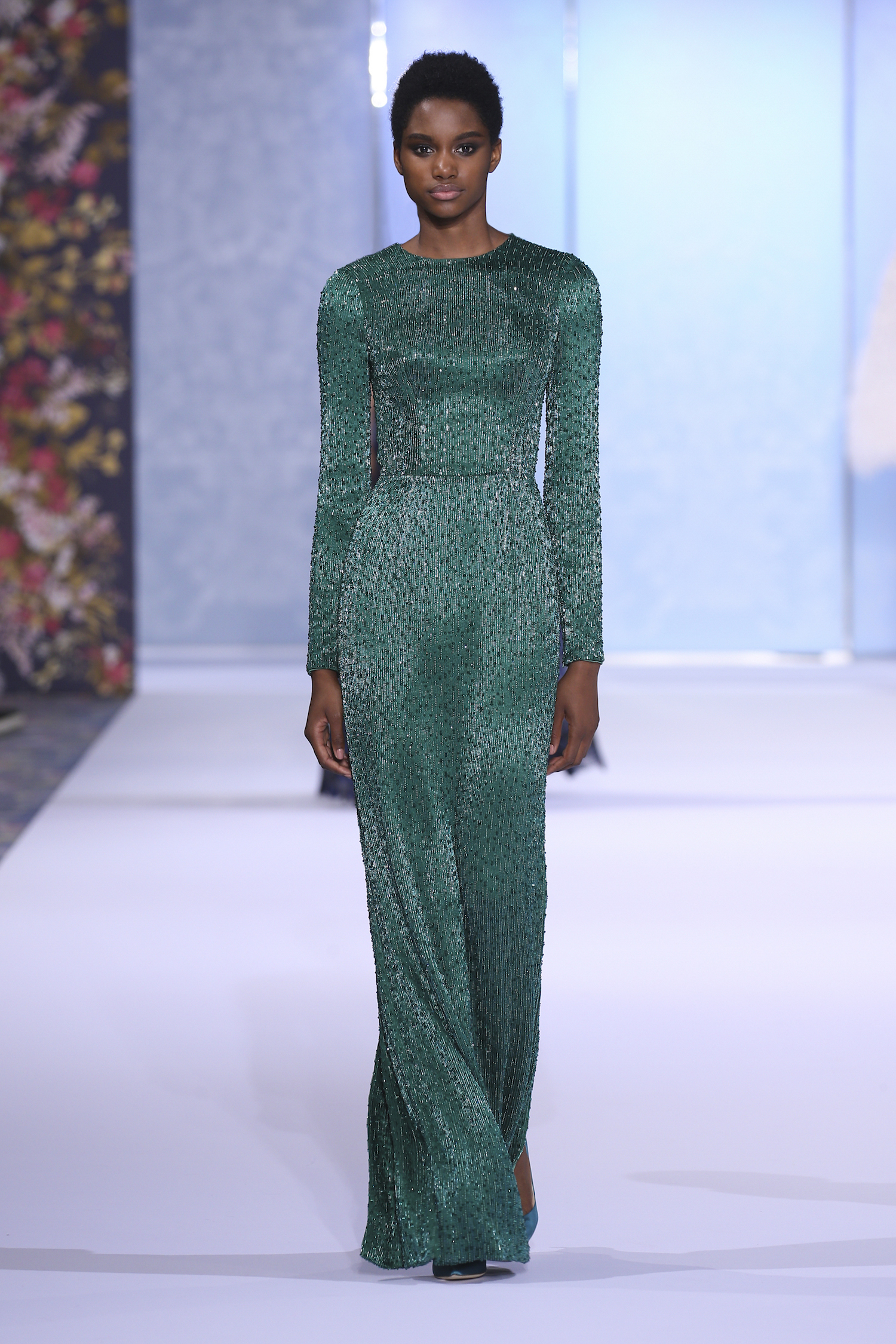 A model walks the runway during the Ralph & Russo Haute Couture Fall/Winter 2016-2017 show as part of Paris Fashion Week on July 4, 2016 in Paris, France.