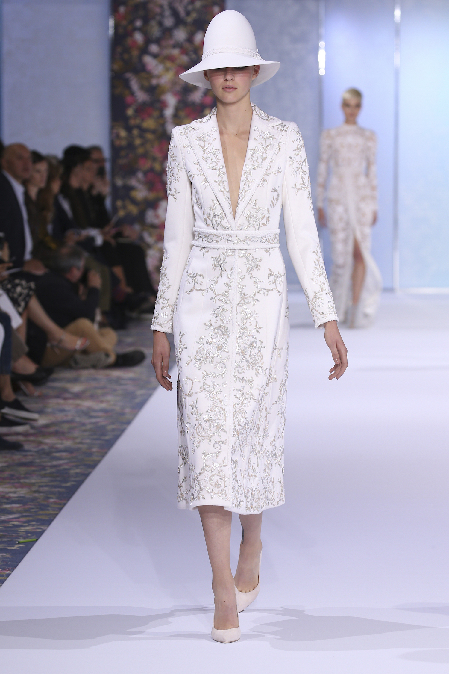 A model walks the runway during the Ralph & Russo Haute Couture Fall/Winter 2016-2017 show as part of Paris Fashion Week on July 4, 2016 in Paris, France.