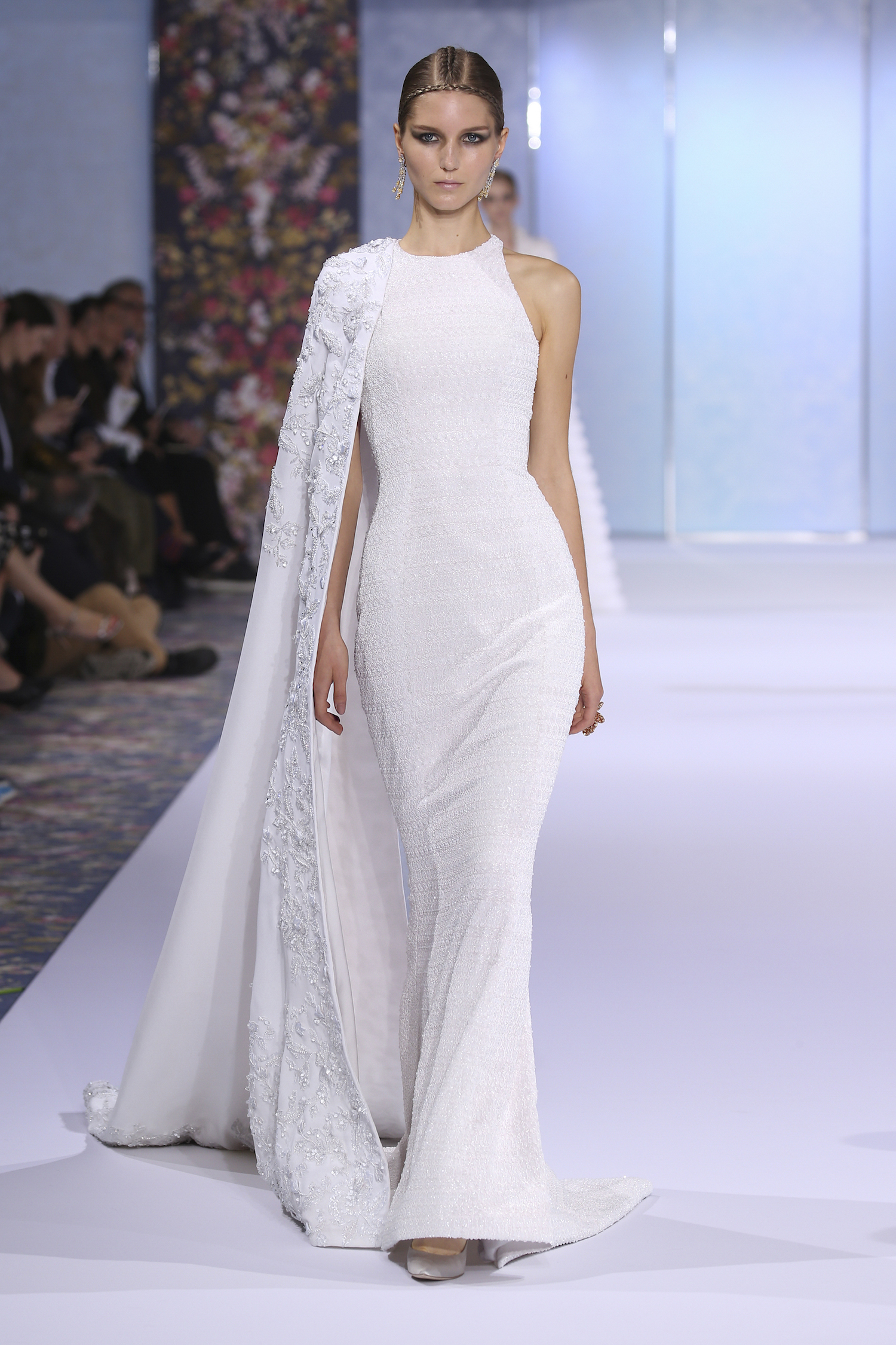 A model walks the runway during the Ralph & Russo Haute Couture Fall/Winter 2016-2017 show as part of Paris Fashion Week on July 4, 2016 in Paris, France.