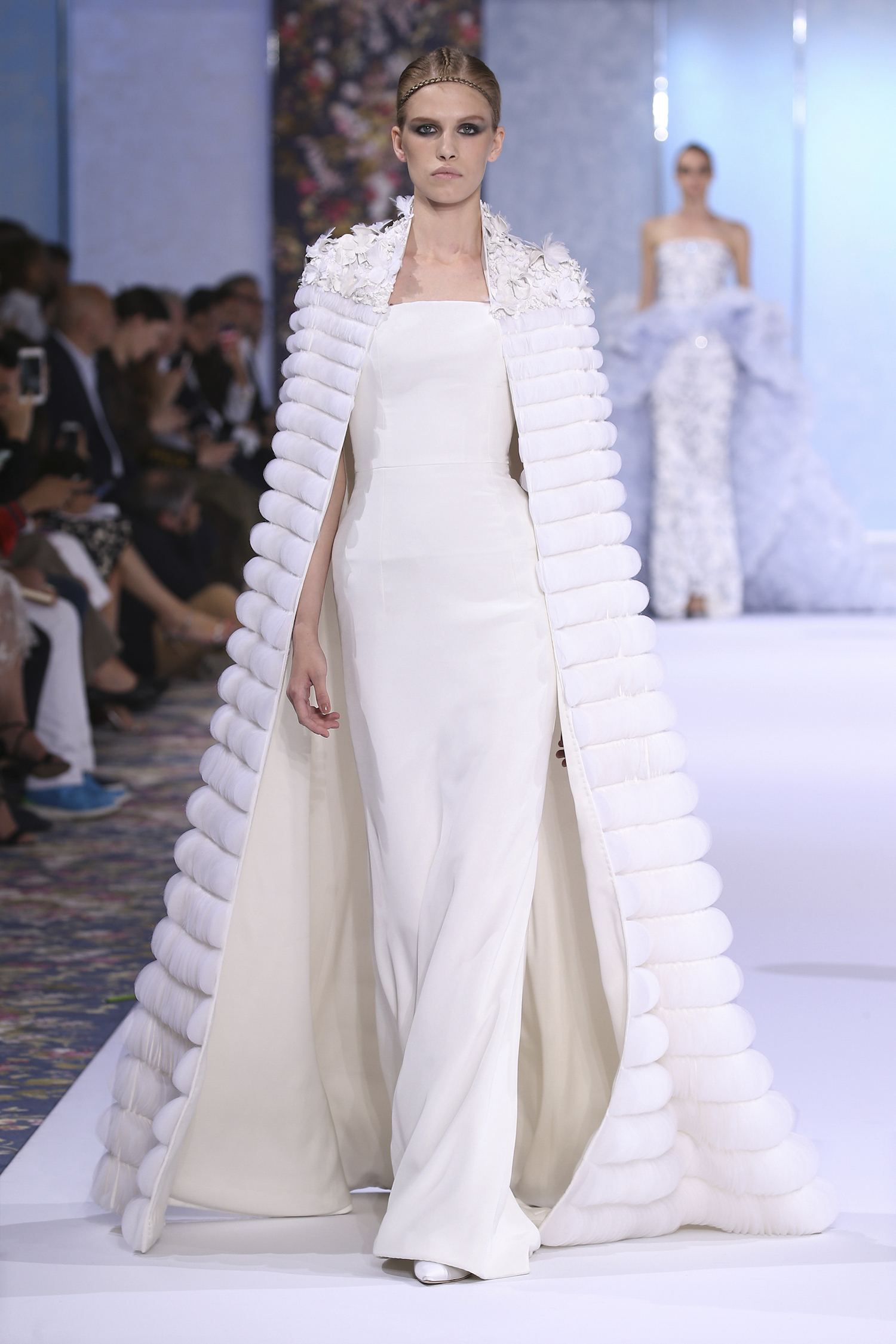 A model walks the runway during the Ralph & Russo Haute Couture Fall/Winter 2016-2017 show as part of Paris Fashion Week on July 4, 2016 in Paris, France.