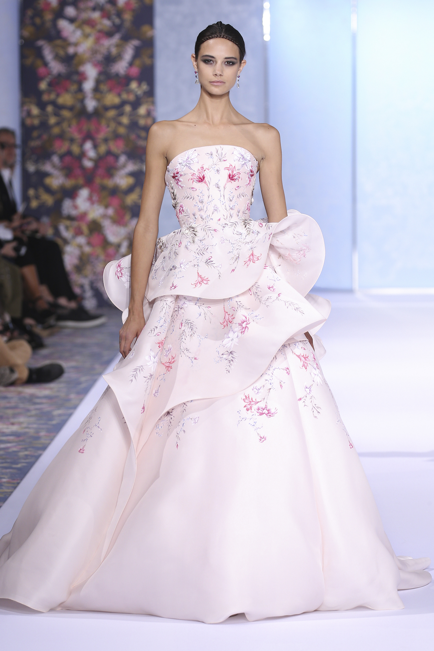 A model walks the runway during the Ralph & Russo Haute Couture Fall/Winter 2016-2017 show as part of Paris Fashion Week on July 4, 2016 in Paris, France.